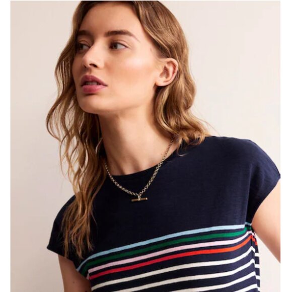 Boden Paulina Jersey Striped Shift Dress - Picture 3 of 15